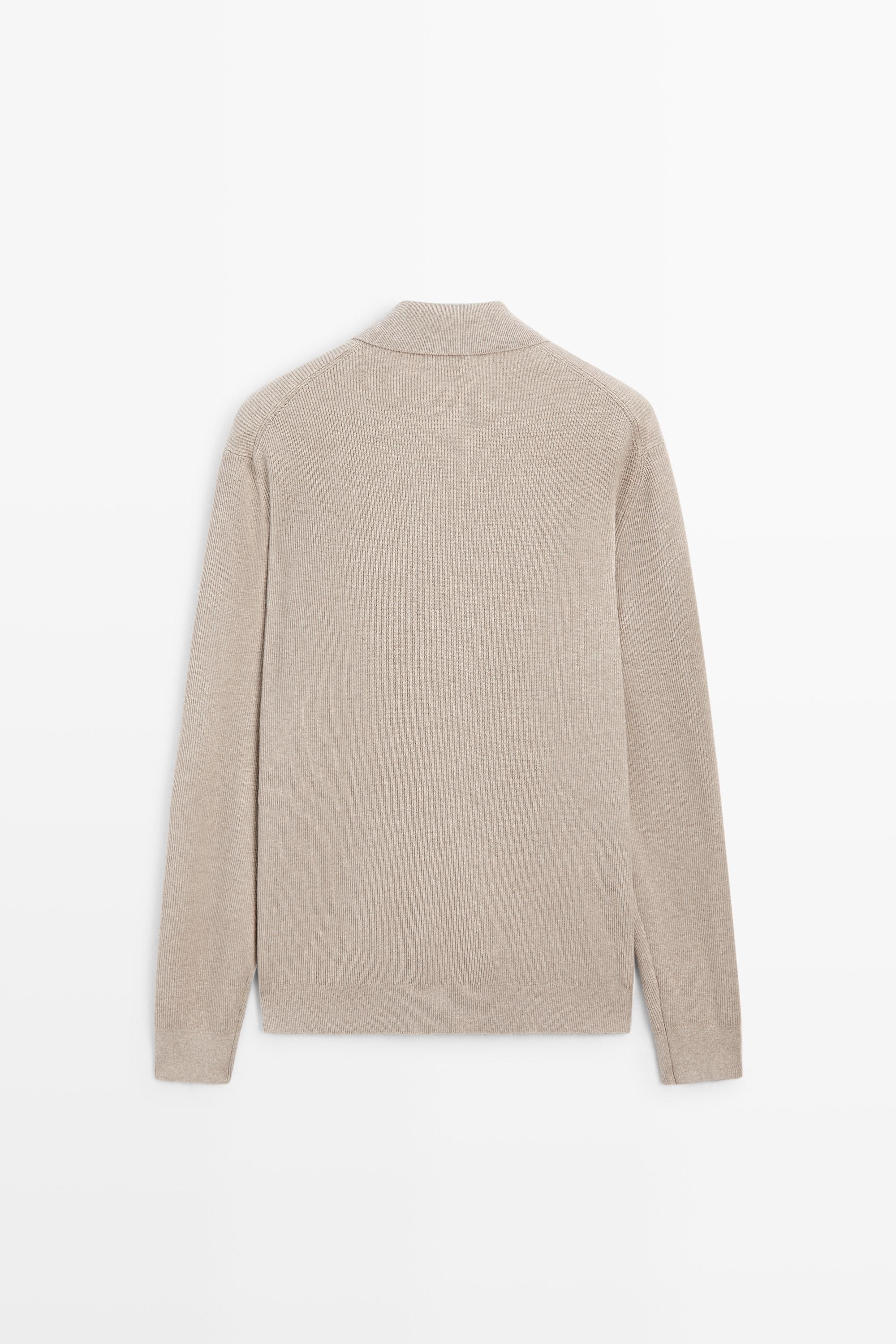 Cardigan en maille 100 % coton à poches